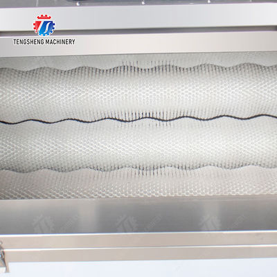 Wash Washer Washing Cleaning processing production Destoning Supplying soybeans  Potato Carrot Taro Sweet potato Yam Saiko persimmon Sealed cover brush peeling machine