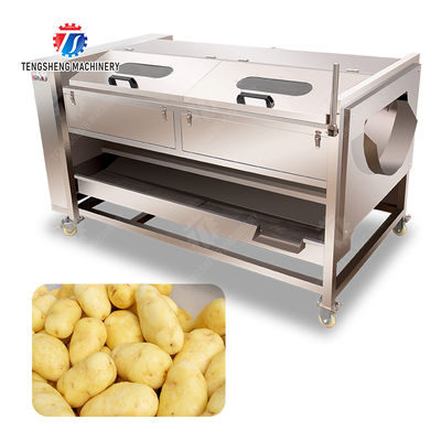 Ginger Potato Carrot Taro Sweet potato Yam Saiko persimmon papaya horseshoe Sealed Cover Type Peeling Machine Wash Washer Washing Cleaning