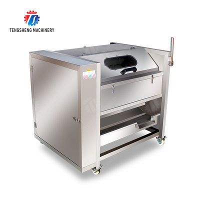 Wash Washer Washing Cleaning processing production Destoning Supplying soybeans  Potato Carrot Taro Sweet potato Yam Saiko persimmon Sealed cover brush peeling machine