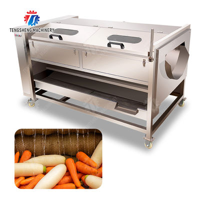 Ginger Potato Carrot Taro Sweet potato Yam Saiko persimmon papaya horseshoe Sealed Cover Type Peeling Machine Wash Washer Washing Cleaning